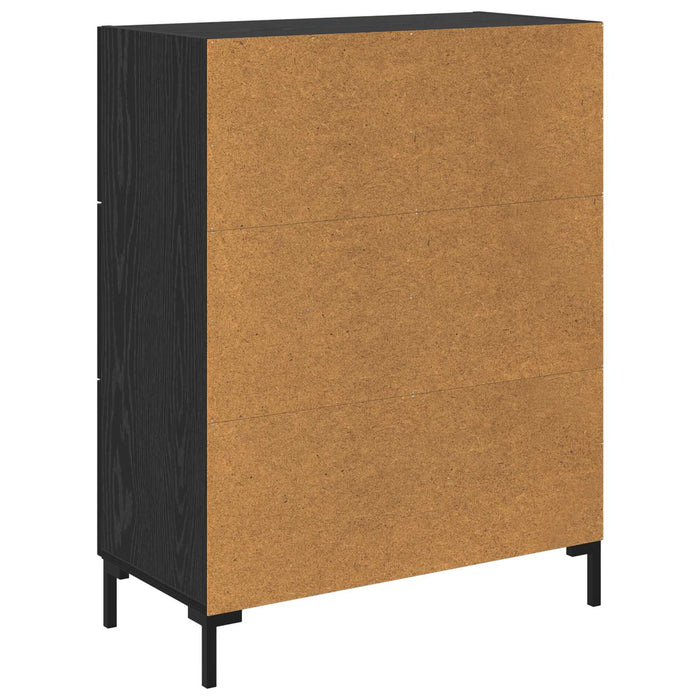 Bufet cu sertar Stejar negru 69.5 x 34 x 90 cm Lemn compozit - WALTI WALTI