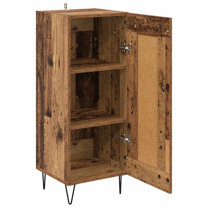 Bufet Lemn Vechi 34,5 x 34 x 90 cm Lemn Ingineresc și Fier - WALTI WALTI