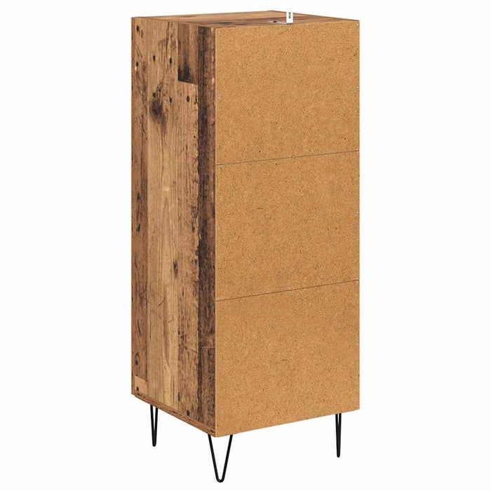 Bufet Lemn Vechi 34,5 x 34 x 90 cm Lemn Ingineresc și Fier - WALTI WALTI