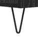 Bufet Stejar Negru 34,5 x 34 x 90 cm Lemn Ingineresc și Fier - WALTI WALTI