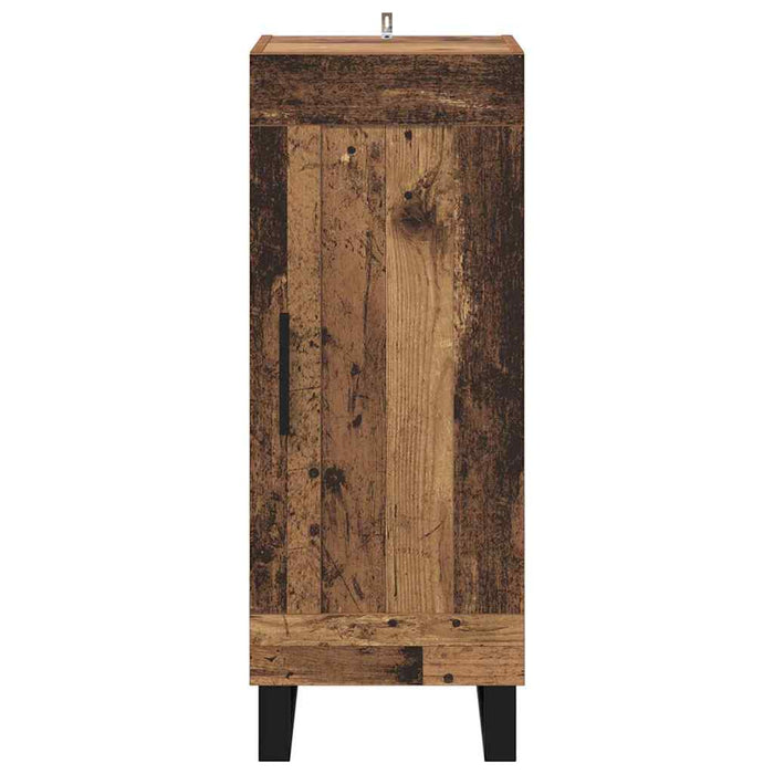 Bufet Lemn Vechi 34,5 x 34 x 90 cm Lemn Ingineresc și Fier - WALTI WALTI