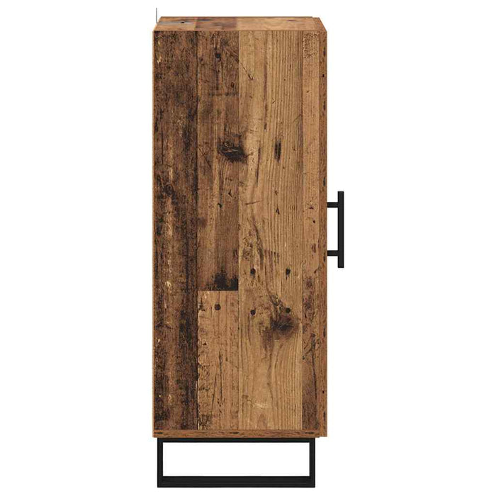 Bufet Lemn Vechi 34,5 x 34 x 90 cm Lemn Ingineresc și Fier - WALTI WALTI