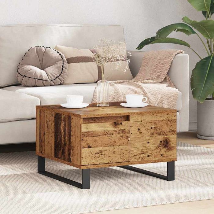 Masă de cafea Lemn Vechi 55 x 55 x 36,5 cm Lemn compozit - WALTI WALTI
