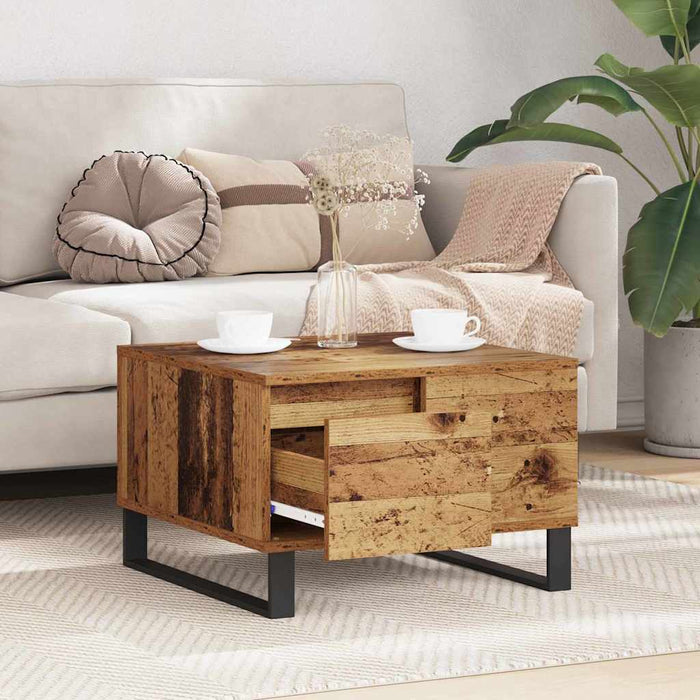 Masă de cafea Lemn Vechi 55 x 55 x 36,5 cm Lemn compozit - WALTI WALTI