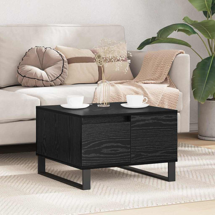 Masă de cafea Stejar Negru 55 x 55 x 36,5 cm Lemn compozit - WALTI WALTI