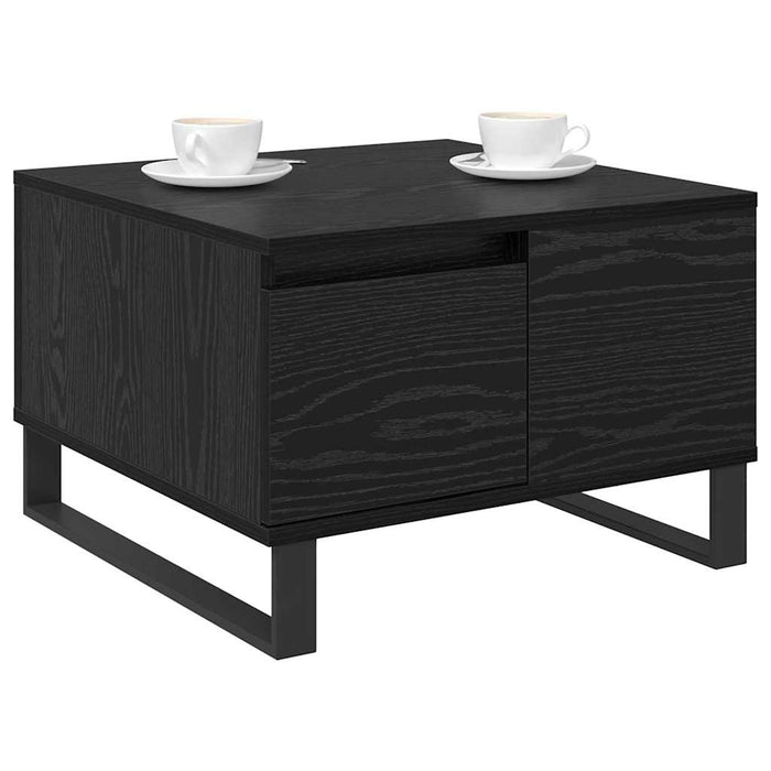 Masă de cafea Stejar Negru 55 x 55 x 36,5 cm Lemn compozit - WALTI WALTI