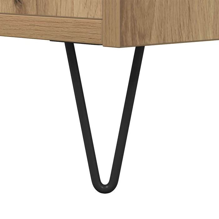 Masă de cafea Stejar Artizanal 80 x 80 x 36,5 cm Lemn compozit - WALTI WALTI