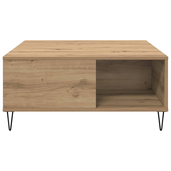 Masă de cafea Stejar Artizanal 80 x 80 x 36,5 cm Lemn compozit - WALTI WALTI