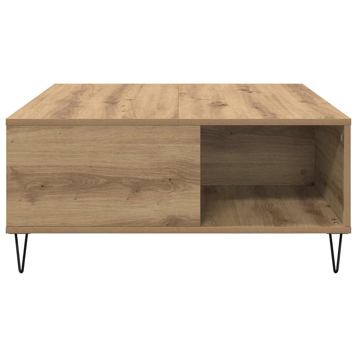 Masă de cafea Stejar Artizanal 80 x 80 x 36,5 cm Lemn compozit - WALTI WALTI