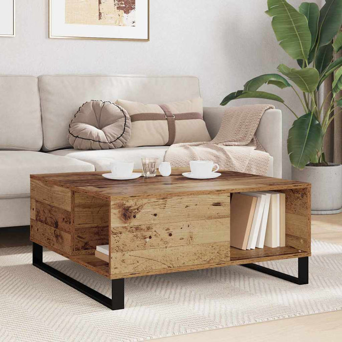 Masă de cafea Lemn Vechi 80 x 80 x 36,5 cm Lemn compozit - WALTI WALTI