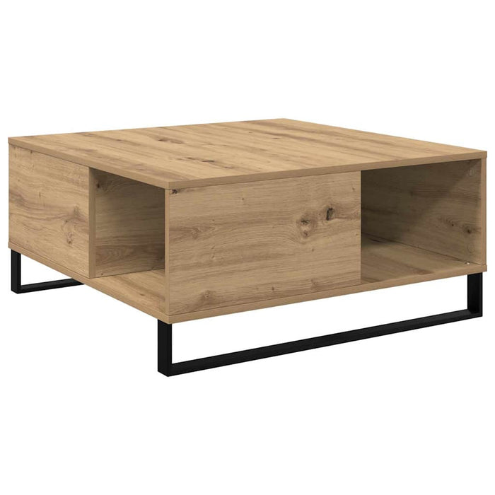 Masă de cafea Stejar Artizanal 80 x 80 x 36,5 cm Lemn compozit - WALTI WALTI
