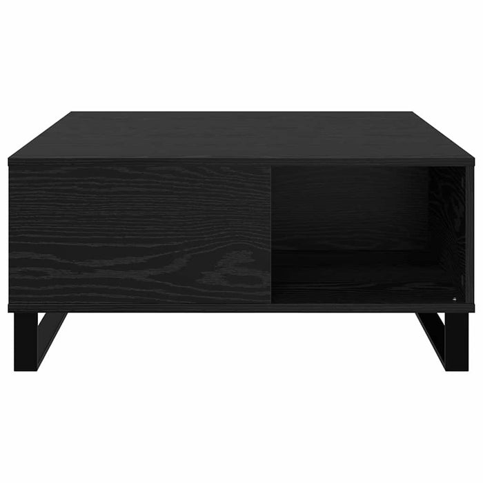 Masă de cafea Stejar Negru 80 x 80 x 36,5 cm Lemn compozit - WALTI WALTI