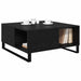 Masă de cafea Stejar Negru 80 x 80 x 36,5 cm Lemn compozit - WALTI WALTI
