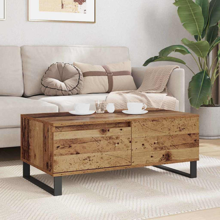 Masă de cafea Lemn Vechi 90 x 50 x 36,5 cm Lemn compozit - WALTI WALTI