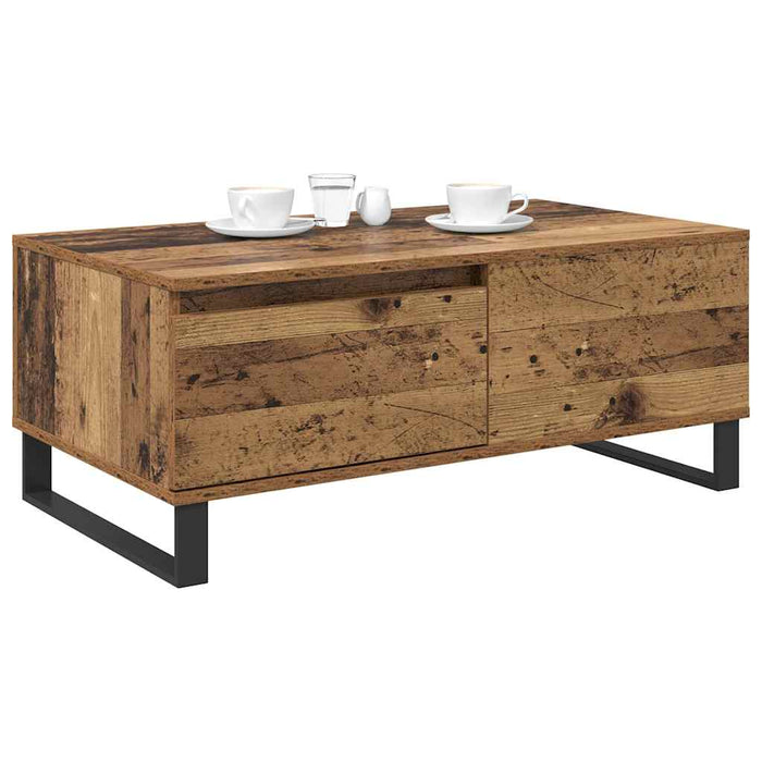 Masă de cafea Lemn Vechi 90 x 50 x 36,5 cm Lemn compozit - WALTI WALTI