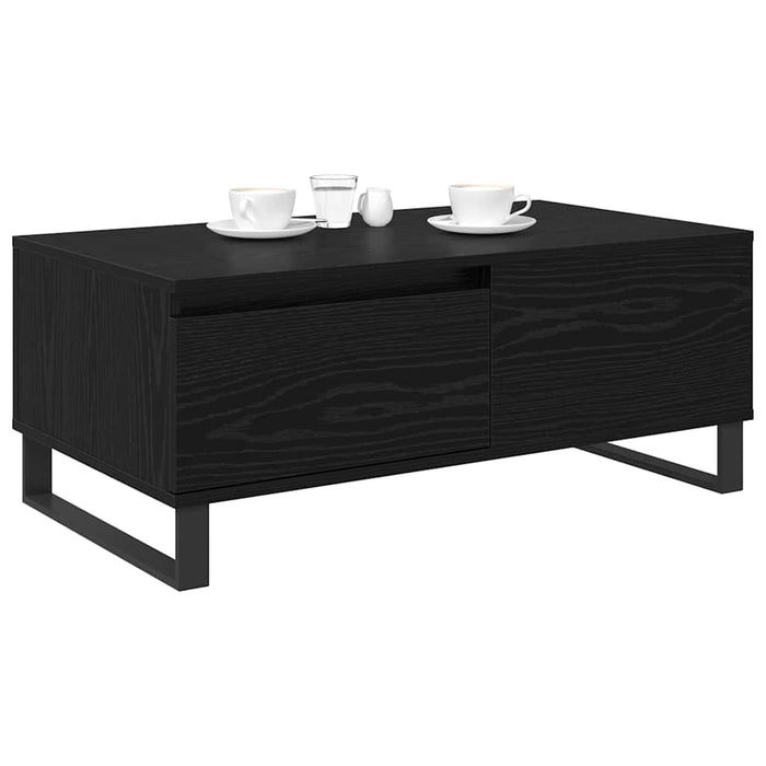 Masă de cafea Stejar Negru 90 x 50 x 36,5 cm Lemn compozit - WALTI WALTI