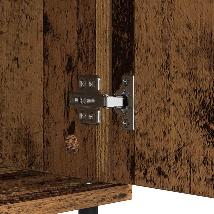 Bufet 2 pcs Lemn Vechi 40 x 35 x 70 cm Lemn Ingineresc și Fier - WALTI WALTI
