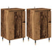 Bufet 2 pcs Lemn Vechi 40 x 35 x 70 cm Lemn Ingineresc și Fier - WALTI WALTI