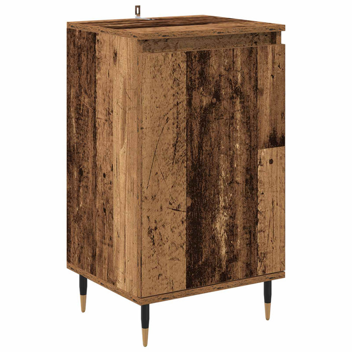 Bufet 2 pcs Lemn Vechi 40 x 35 x 70 cm Lemn Ingineresc și Fier - WALTI WALTI