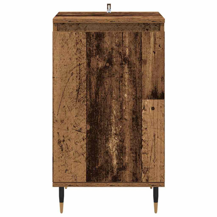 Bufet 2 pcs Lemn Vechi 40 x 35 x 70 cm Lemn Ingineresc și Fier - WALTI WALTI