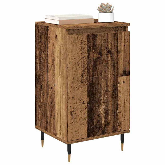 Bufet 2 pcs Lemn Vechi 40 x 35 x 70 cm Lemn Ingineresc și Fier - WALTI WALTI