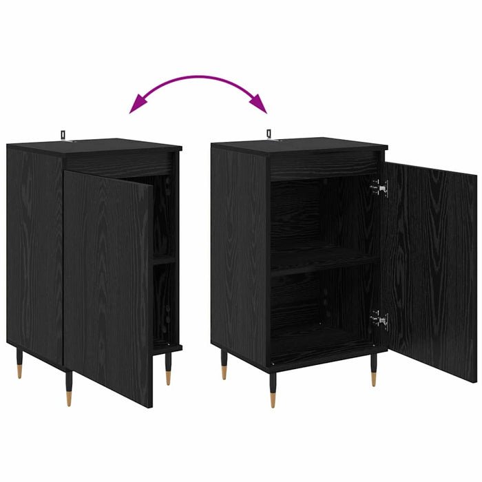Bufet 2 pcs Stejar Negru 40 x 35 x 70 cm - WALTI WALTI