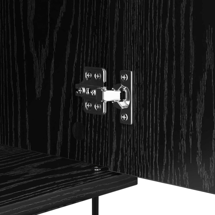 Bufet Pe perete Stejar Negru 40 x 35 x 70 cm Lemn compozit - WALTI WALTI