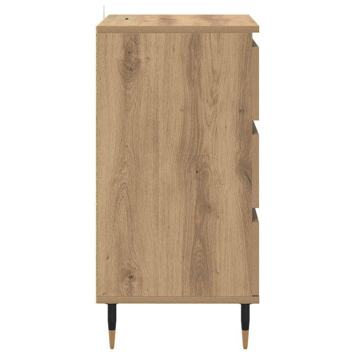 Bufet stejar artizanal 35 x 40 x 70 cm Lemn compozit WALTI