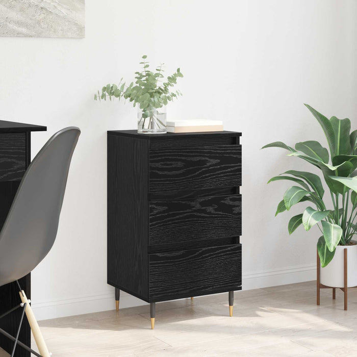 Bufet cu sertar Stejar negru 35 x 40 x 70 cm Lemn compozit - WALTI WALTI