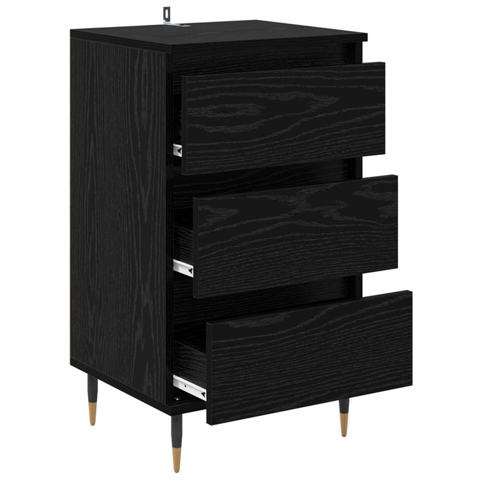 Bufet cu sertar Stejar negru 35 x 40 x 70 cm Lemn compozit - WALTI WALTI