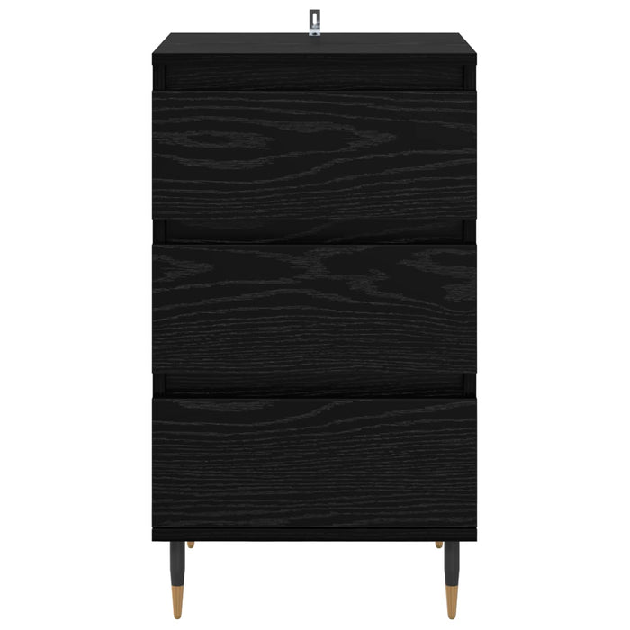 Bufet cu sertar Stejar negru 35 x 40 x 70 cm Lemn compozit - WALTI WALTI