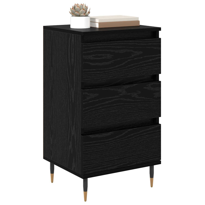 Bufet cu sertar Stejar negru 35 x 40 x 70 cm Lemn compozit - WALTI WALTI