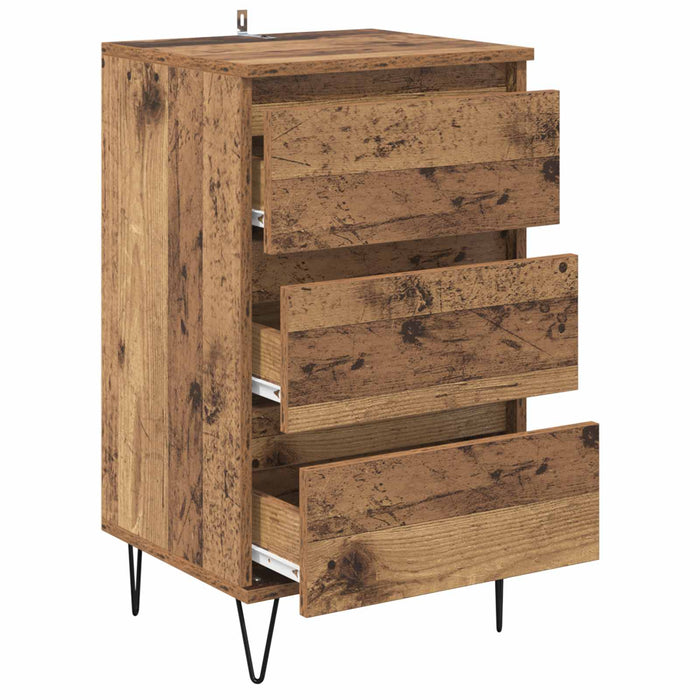 Bufet Lemn Vechi 40 x 35 x 70 cm Lemn Ingineresc și Fier - WALTI WALTI