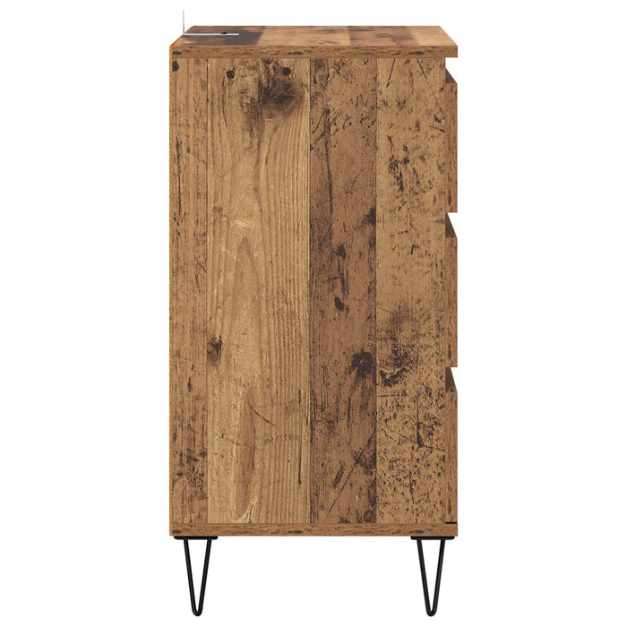 Bufet Lemn Vechi 40 x 35 x 70 cm Lemn Ingineresc și Fier - WALTI WALTI