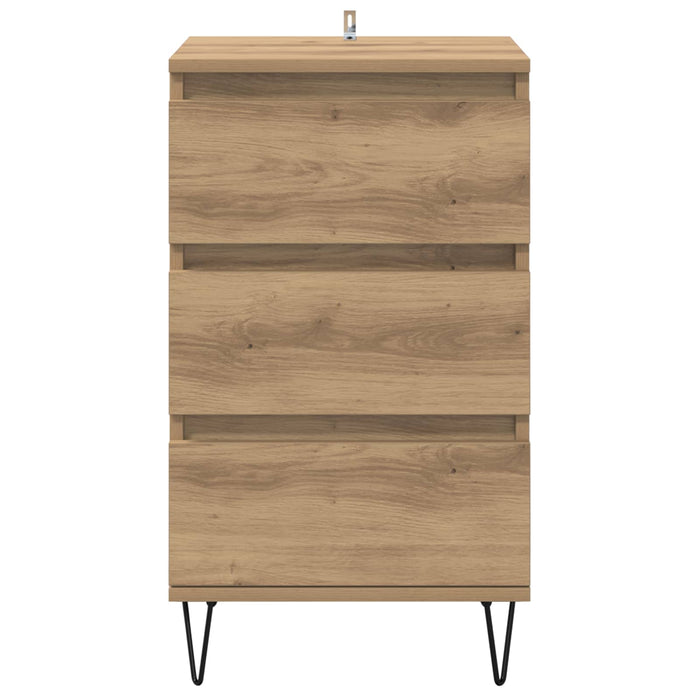 Bufet Stejar Artizanal 40 x 35 x 70 cm Lemn Ingineresc și Fier - WALTI WALTI