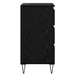 Bufet Stejar Negru 40 x 35 x 70 cm Lemn Ingineresc și Fier - WALTI WALTI