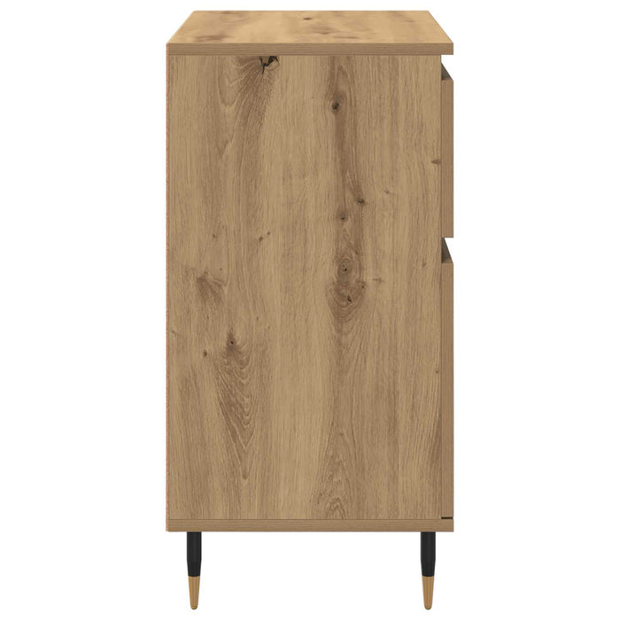 Bufet Stejar Artizanal 60 x 35 x 70 cm Lemn Ingineresc și Fier - WALTI WALTI