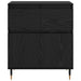 Bufet Stejar Negru 60 x 35 x 70 cm Lemn Ingineresc și Fier - WALTI WALTI