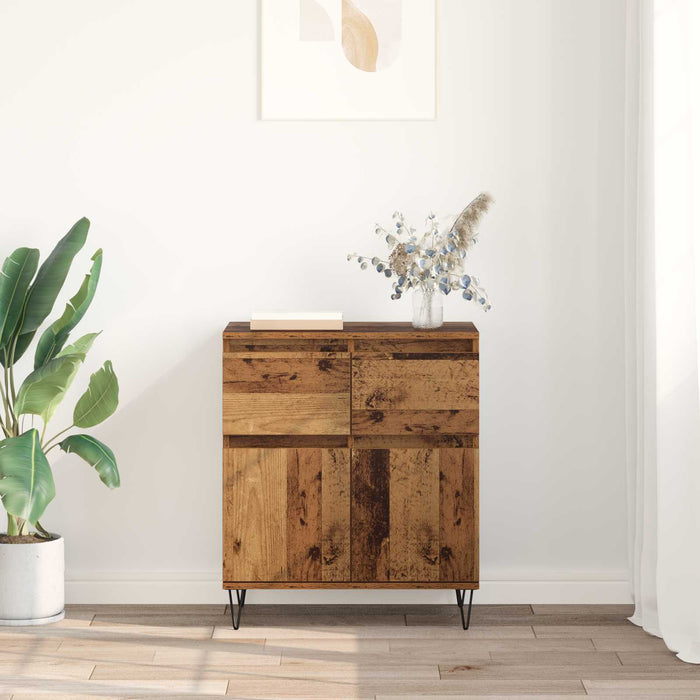 Bufet Lemn Vechi 60 x 35 x 70 cm Lemn Ingineresc și Fier - WALTI WALTI