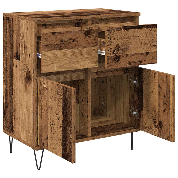 Bufet Lemn Vechi 60 x 35 x 70 cm Lemn Ingineresc și Fier - WALTI WALTI