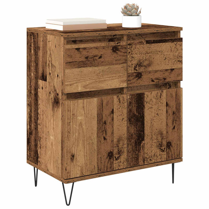 Bufet Lemn Vechi 60 x 35 x 70 cm Lemn Ingineresc și Fier - WALTI WALTI