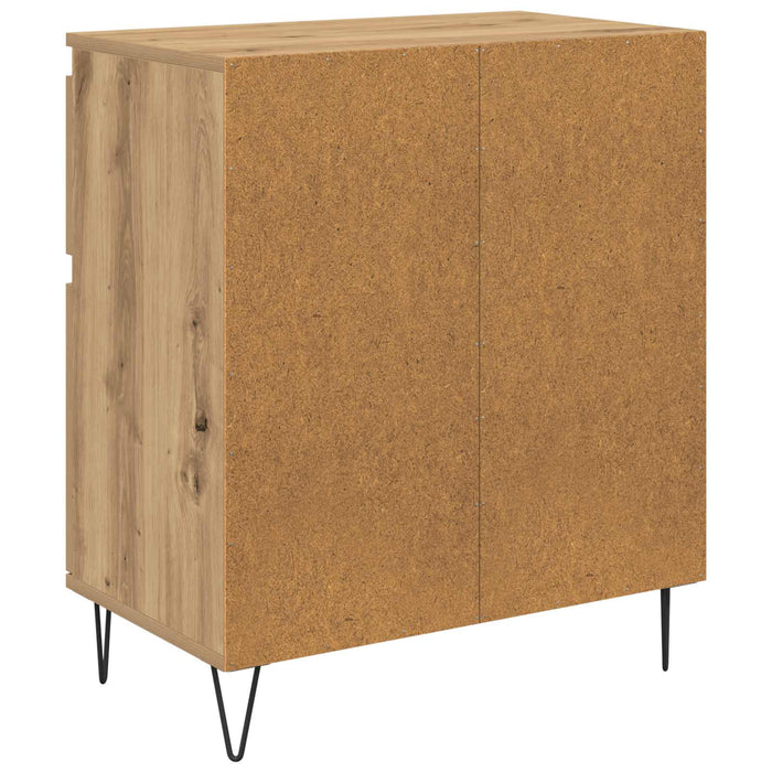 Bufet Stejar Artizanal 60 x 35 x 70 cm Lemn Ingineresc și Fier - WALTI WALTI