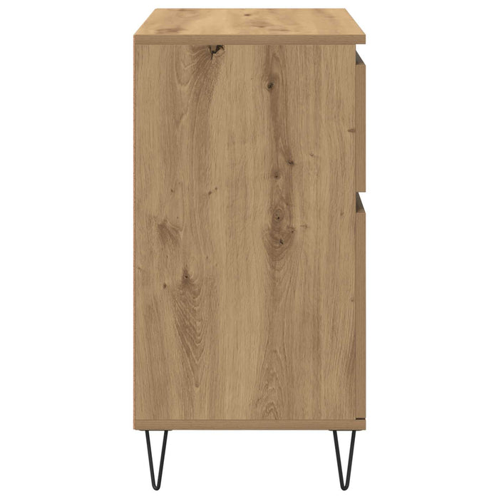 Bufet Stejar Artizanal 60 x 35 x 70 cm Lemn Ingineresc și Fier - WALTI WALTI