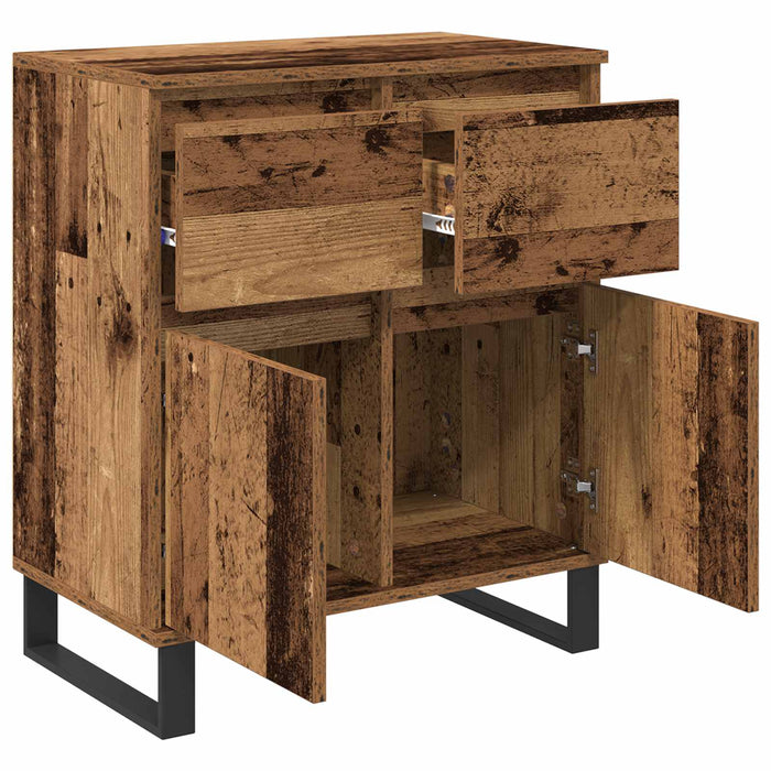 Bufet Lemn Vechi 60 x 35 x 70 cm Lemn Ingineresc și Fier - WALTI WALTI
