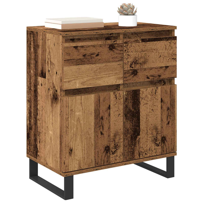 Bufet Lemn Vechi 60 x 35 x 70 cm Lemn Ingineresc și Fier - WALTI WALTI