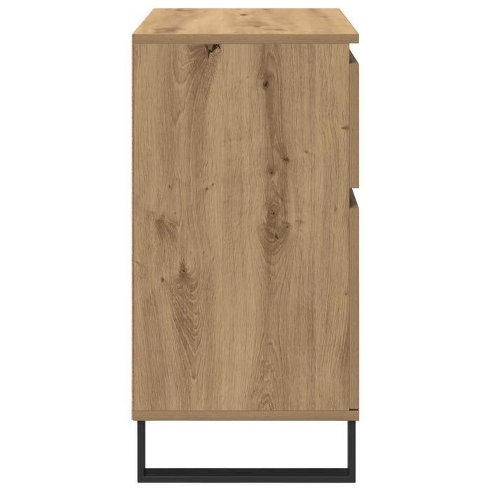 Bufet Stejar Artizanal 60 x 35 x 70 cm Lemn Ingineresc și Fier - WALTI WALTI