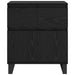 Bufet Stejar Negru 60 x 35 x 70 cm Lemn Ingineresc și Fier - WALTI WALTI