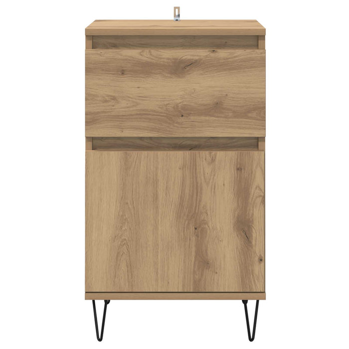 Bufet cu sertar stejar artizanal 35 x 40 x 70 cm Lemn compozit - WALTI WALTI