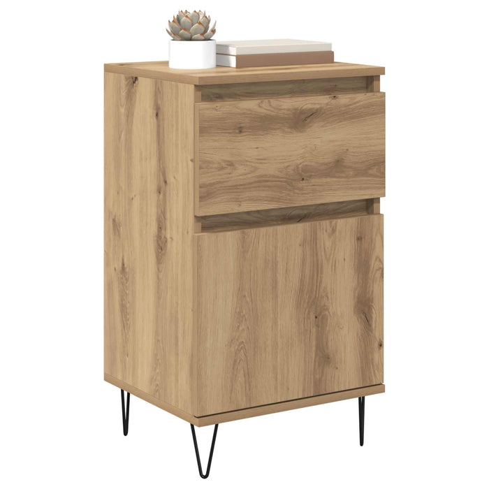 Bufet cu sertar stejar artizanal 35 x 40 x 70 cm Lemn compozit - WALTI WALTI