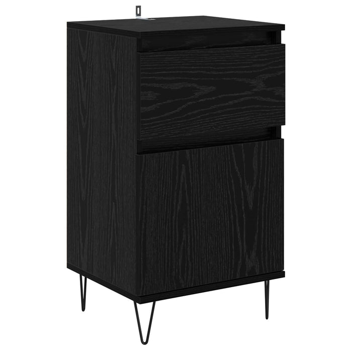 Bufet cu sertar Stejar negru 35 x 40 x 70 cm Lemn compozit - WALTI WALTI